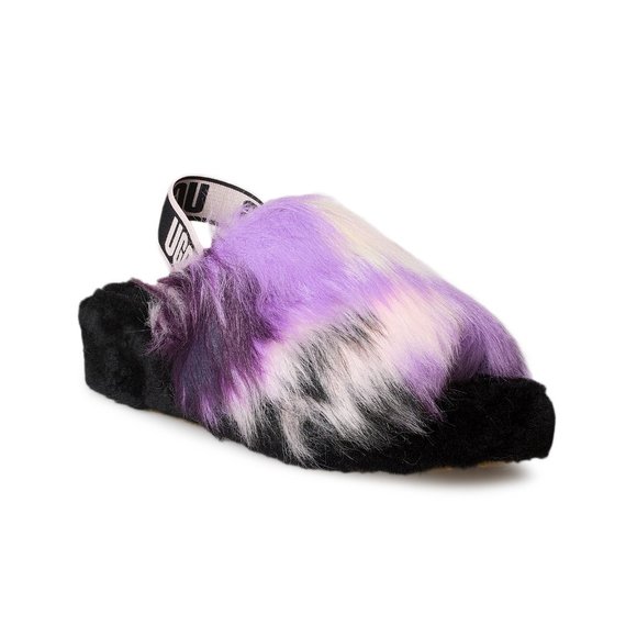 UGG Fluff Yeah Tie Dye Magnolia Slippers - Women's - Picture 2 of 6